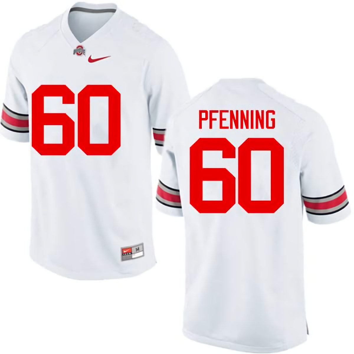 Blake Pfenning Ohio State Buckeyes Men's NCAA #60 Nike White College Stitched Football Jersey YHW3256LC